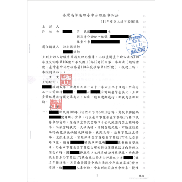 過失致死案件成功爭取緩刑保全生計.png
