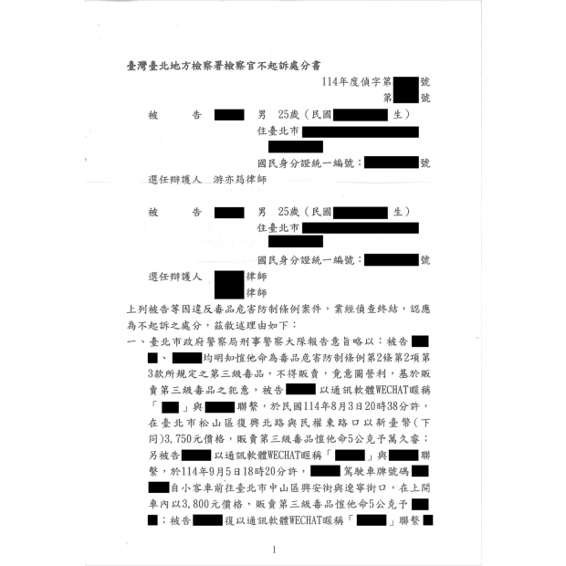 販賣毒品重罪：成功爭取不起訴處分.png